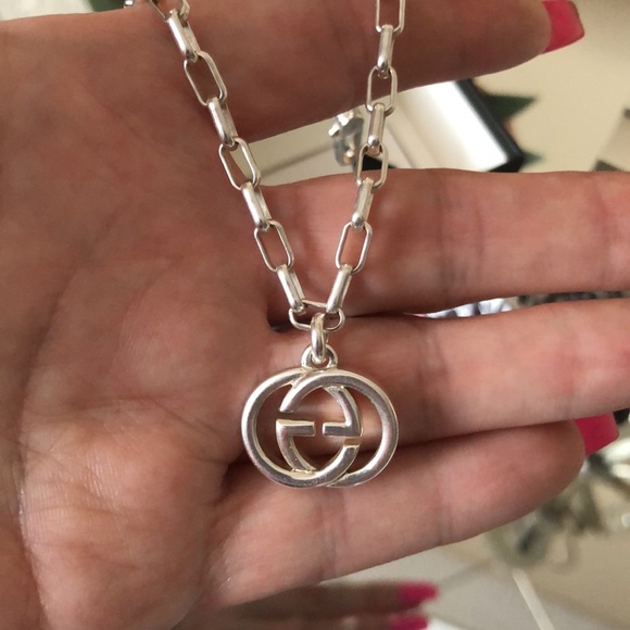 New Authentic GUCCI Interlocking G Chain Linked 925 Sterling Silver Bracelet - Picture 6 of 8